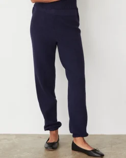 MONROW Softknit Rib Waffle Oversized Sweat DARKNAVY Sale